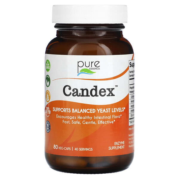 Pure Essence, Candex 酵母補充劑，80 粒素食膠囊
