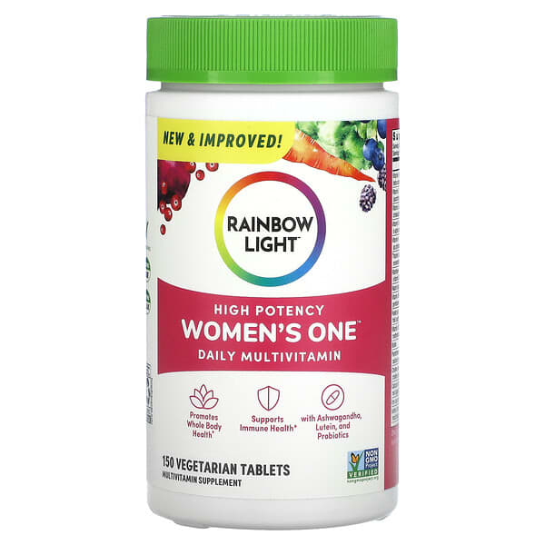 Rainbow Light, Women's One 女性每日複合維生素，150 粒素食片