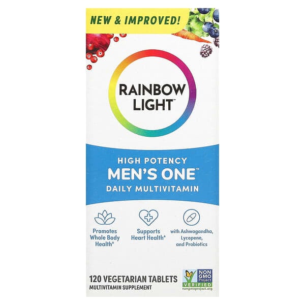 Rainbow Light, 男性每日一片多維生素，120 片