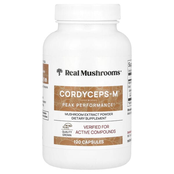 Real Mushrooms, Cordycep-M,特佳表現,120 粒膠囊