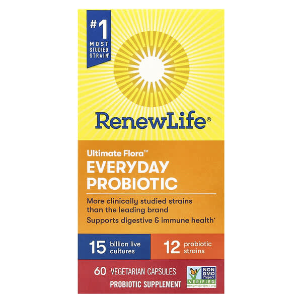 Renew Life, Ultimate Flora 日常益生菌，150 億 CFU，60 粒素食膠囊
