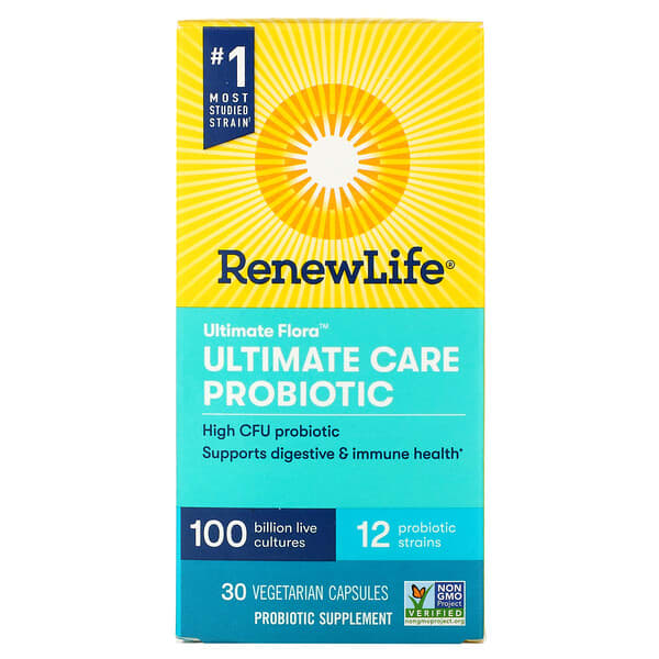 Renew Life, Ultimate Flora，優級護理益生菌，100 億活菌，30 粒素食膠囊。