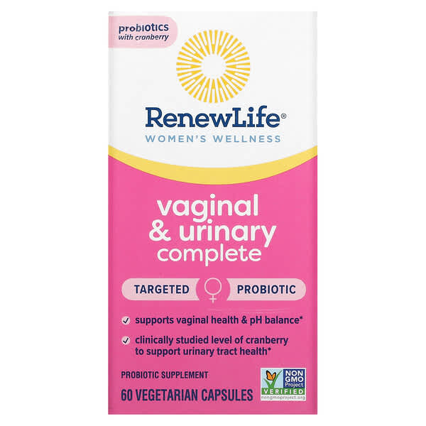 Renew Life, Women's Wellness，女性私密部位和泌尿全套，60 粒素食膠囊