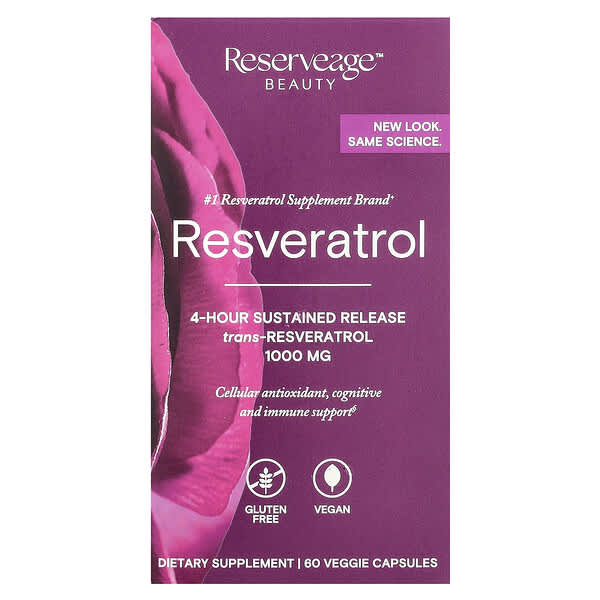 Reserveage Beauty, 白藜蘆醇,60 粒素食膠囊