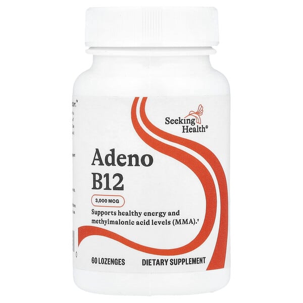 Seeking Health, Adeno B12，3000 微克，60 錠劑