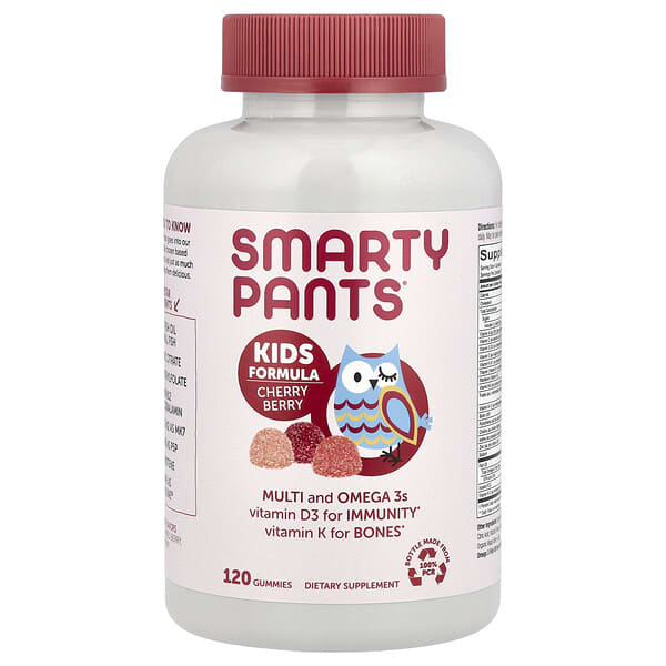SmartyPants, 兒童配方，櫻桃漿果味，120 粒軟糖