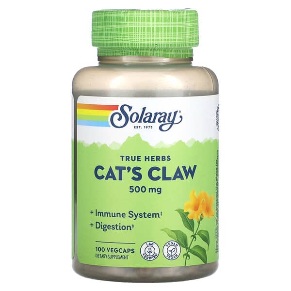 Solaray, 貓爪藤,500 毫克,100 粒素食膠囊