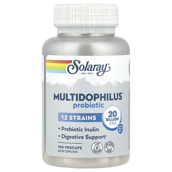 Solaray, Multidophilus Probiotic，200 億 CFU，100 粒素食膠囊