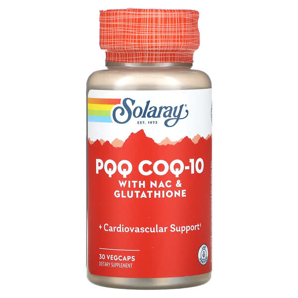 Solaray, PQQ,含 NAC 和谷胱甘肽的輔酶 Q-10,30 粒素食膠囊