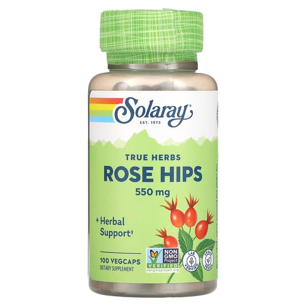 Solaray, 玫瑰果，550毫克，100粒易吞嚥膠囊