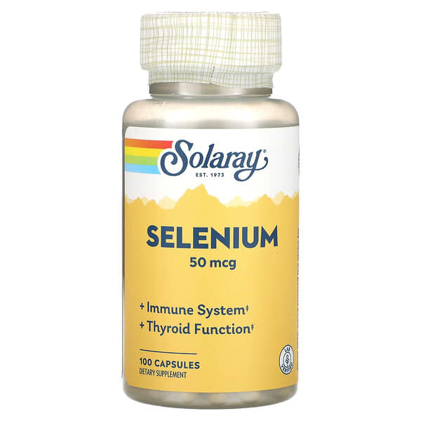 Solaray, 硒，50 微克，100 粒膠囊