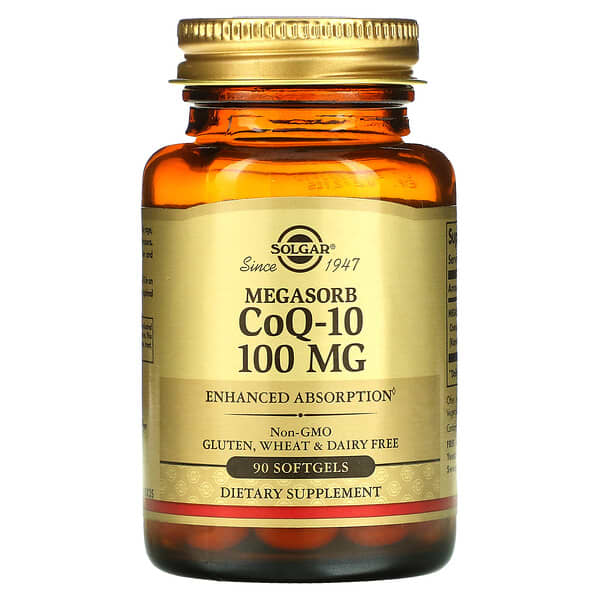 Solgar, Megasorb 輔酶 Q-10，100 毫克，90 粒軟膠囊