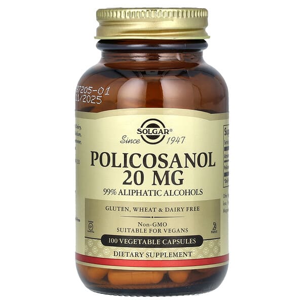 Solgar, 普利醇，20 毫克，100 粒素食膠囊