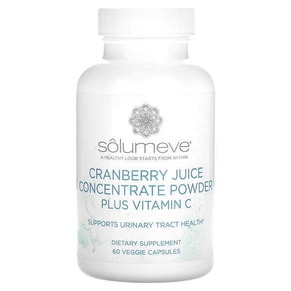 Solumeve, 濃縮蔓越橘汁 + 維生素 C，60 粒素食膠囊