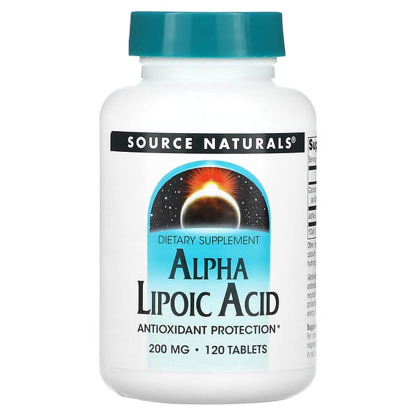 Source Naturals, α-硫辛酸，200 毫克，120 片