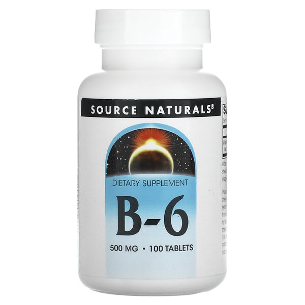 Source Naturals, B-6，500 毫克，100 片