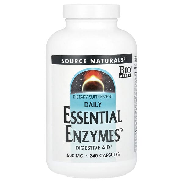 Source Naturals, 每日必需酶，500毫克，240粒膠囊