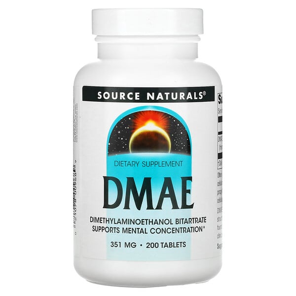 Source Naturals, DMAE，351毫克，200片