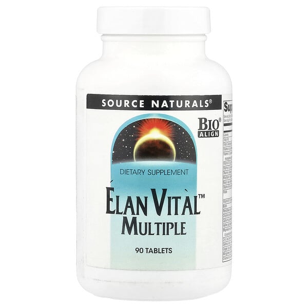 Source Naturals, Elan Vital™ 多營養素片,90 片