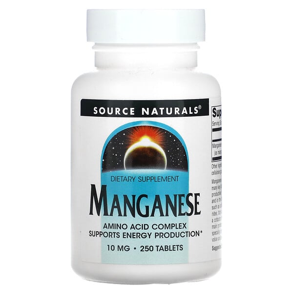 Source Naturals, 錳，10 毫克，250 片