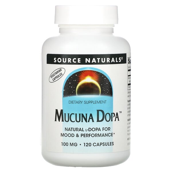 Source Naturals, 油麻藤左旋多巴補充劑，100毫克，120粒