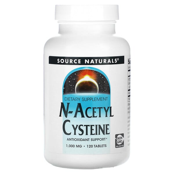 Source Naturals, N-乙醯半胱氨酸，1000 毫克，120 片裝