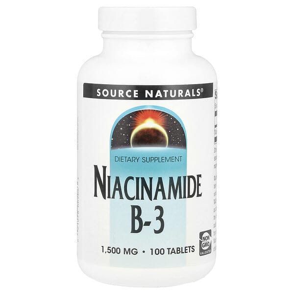 Source Naturals, 煙醯胺 B-3,1,500 毫克,100 片
