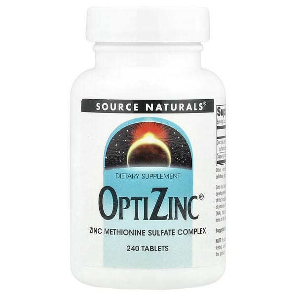 Source Naturals, OptiZinc 鋅片，240 片