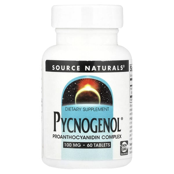 Source Naturals, Pycnogenol®，100 毫克，60 片