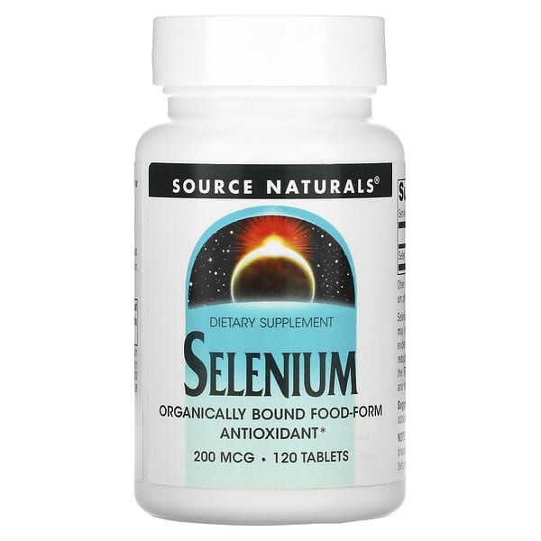 Source Naturals, 硒，200 微克，120 片
