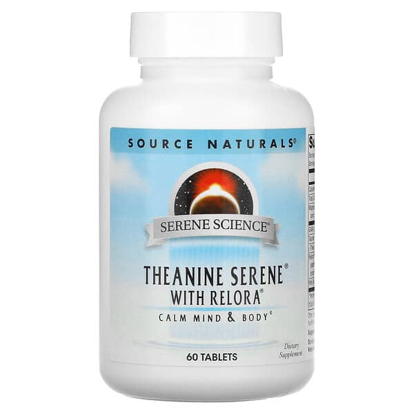 Source Naturals, Serene Science，Theanine Serene with Relora，60 片
