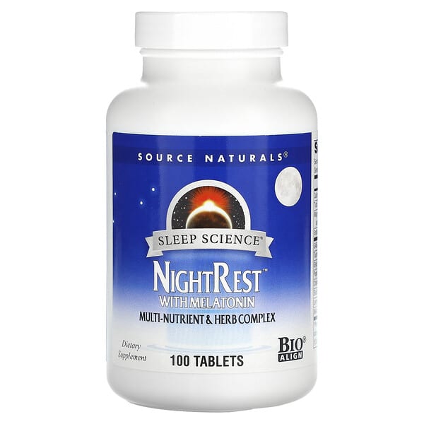 Source Naturals, Sleep Science，夜間安睡褪黑荷爾蒙，100 片