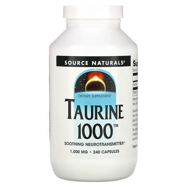 Source Naturals, 牛磺酸1000，1000毫克，240粒膠囊