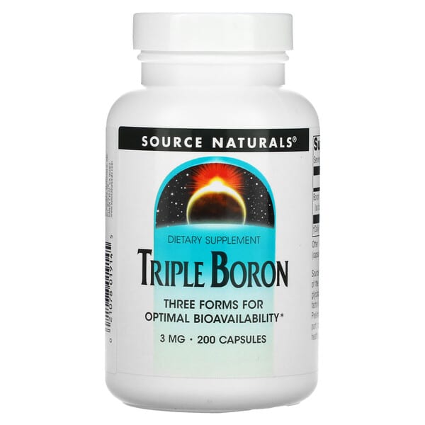 Source Naturals, 三硼,3 毫克,200 粒膠囊