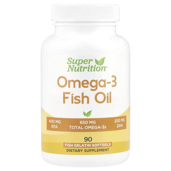 Super Nutrition, Omega-3 魚油，Vivomega 甘油三酯，1,000 毫克，90 粒魚軟凝膠