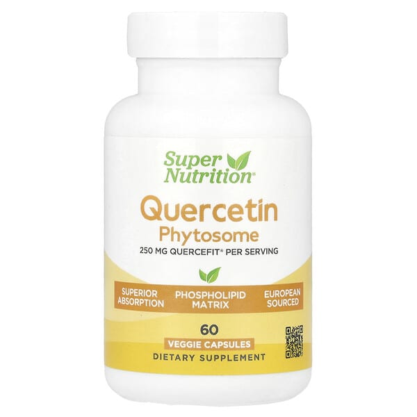 Super Nutrition, 槲皮素磷脂復合物 Quercefit®，250 毫克，60 粒素食膠囊