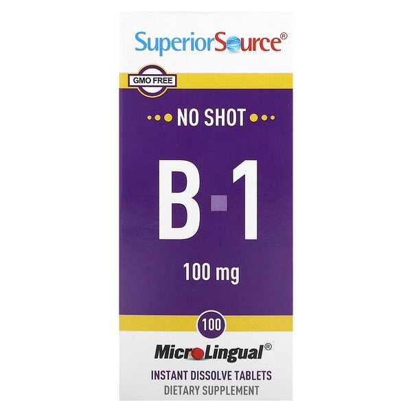 Superior Source, B-1,100 毫克,100 片速溶片