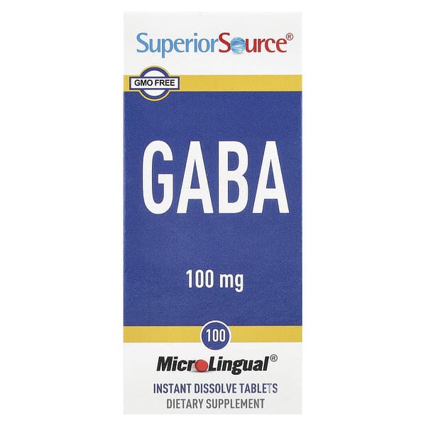 Superior Source, GABA，100 毫克，100 片 MicroLingual® 速溶片