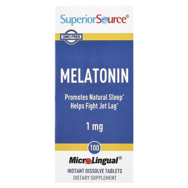Superior Source, 褪黑荷爾蒙,1 毫克,100 片 MicroLingual® 速溶片