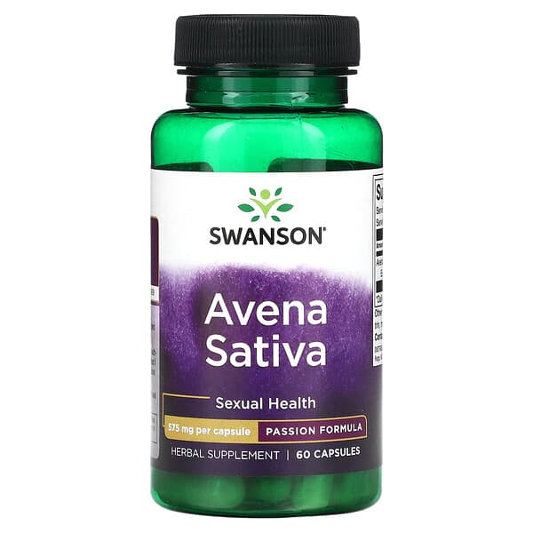 Swanson, 燕麥，575 毫克，60 粒膠囊