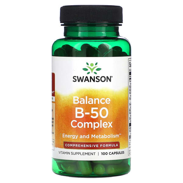 Swanson, 平衡 B-50 複合物，100 粒膠囊
