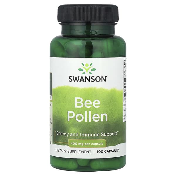 Swanson, 蜂花粉，800 毫克，100 粒膠囊（每粒膠囊 400 毫克）