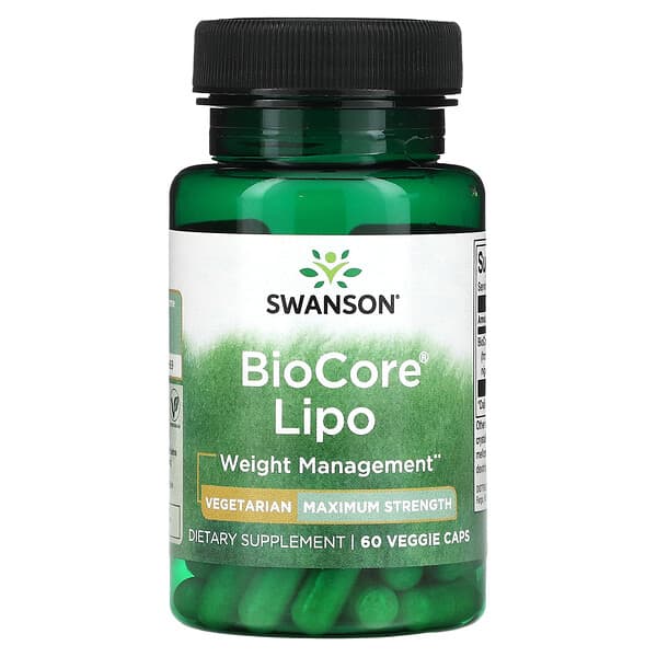 Swanson, BioCore Lipo，特強型，10000 FIP，60 粒素食膠囊