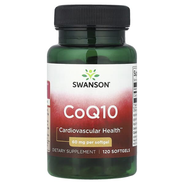 Swanson, 輔酶 Q10，60 毫克，120 粒軟凝膠