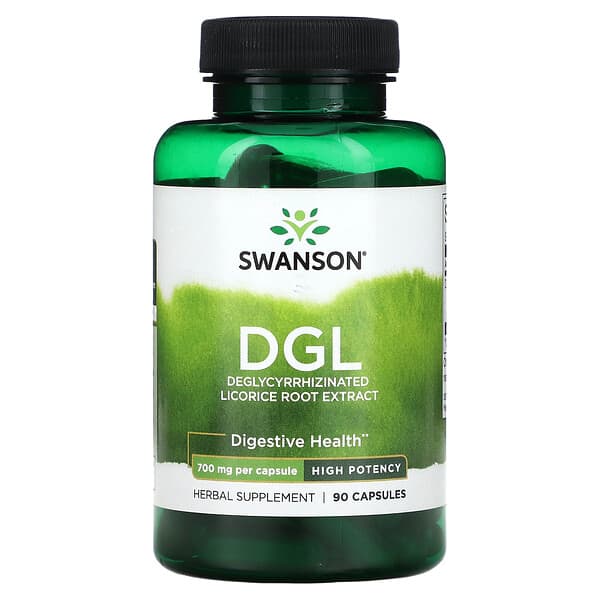 Swanson, DGL,優效,700 毫克,90 粒膠囊