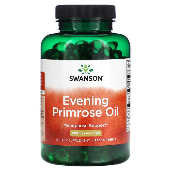 Swanson, 月見草精油，500 毫克，250 粒軟凝膠