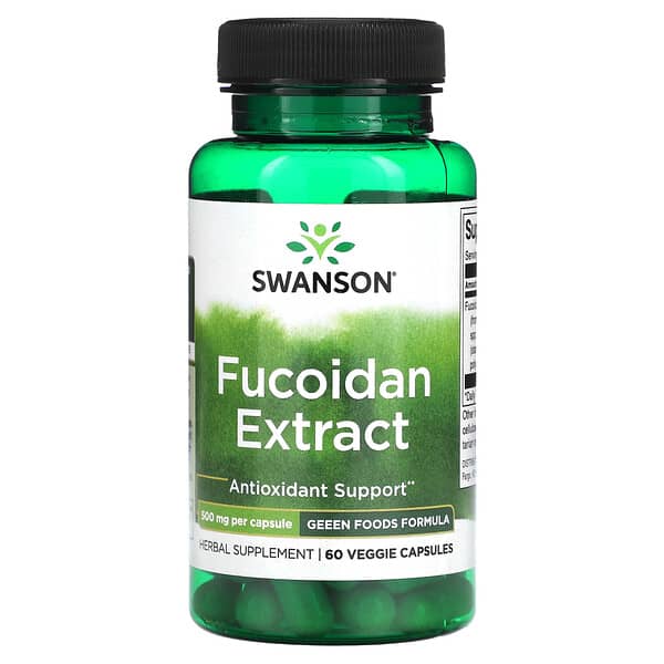 Swanson, 褐藻糖膠提取物，500 毫克，60 粒素食膠囊