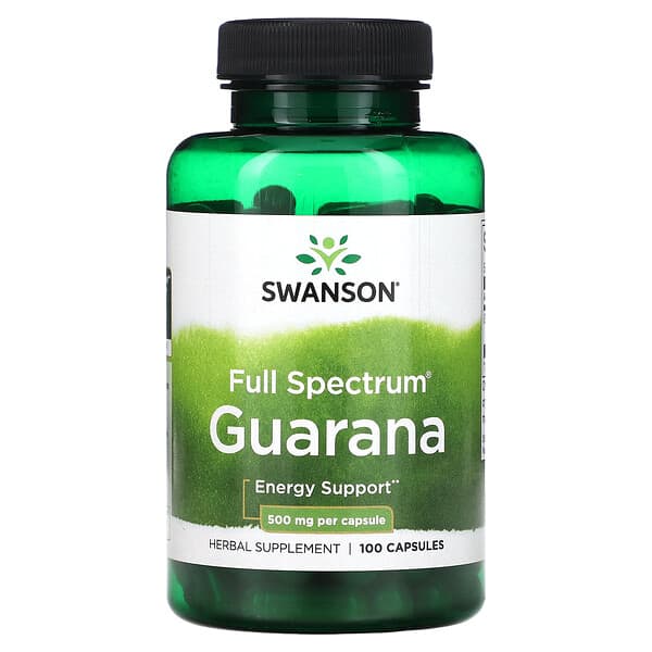 Swanson, 多面瓜拉納,500 毫克,100 粒膠囊