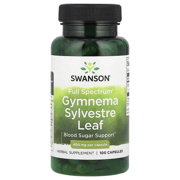 Swanson, 匙羹藤葉，多面，400 毫克，100 粒膠囊