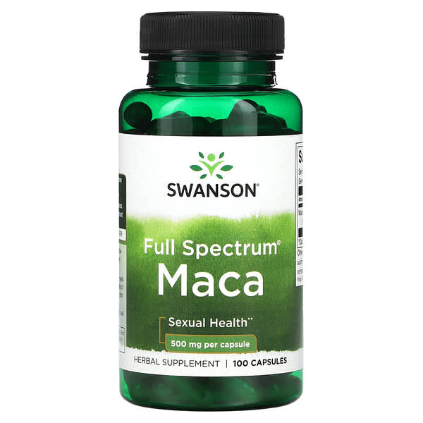 Swanson, 多面瓜瑪卡，500 毫克，100 粒膠囊